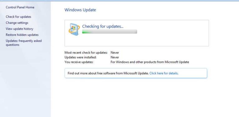 Windows Home Server 2011: Cannot check for updates error